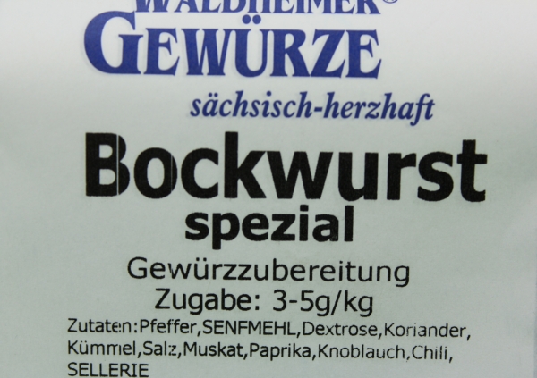 Waldheimer Bockwurst spezial